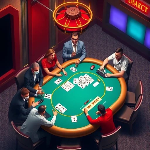Layar permainan Monopoly Live di bangker toto dengan roda putaran dan papan permainan interaktif